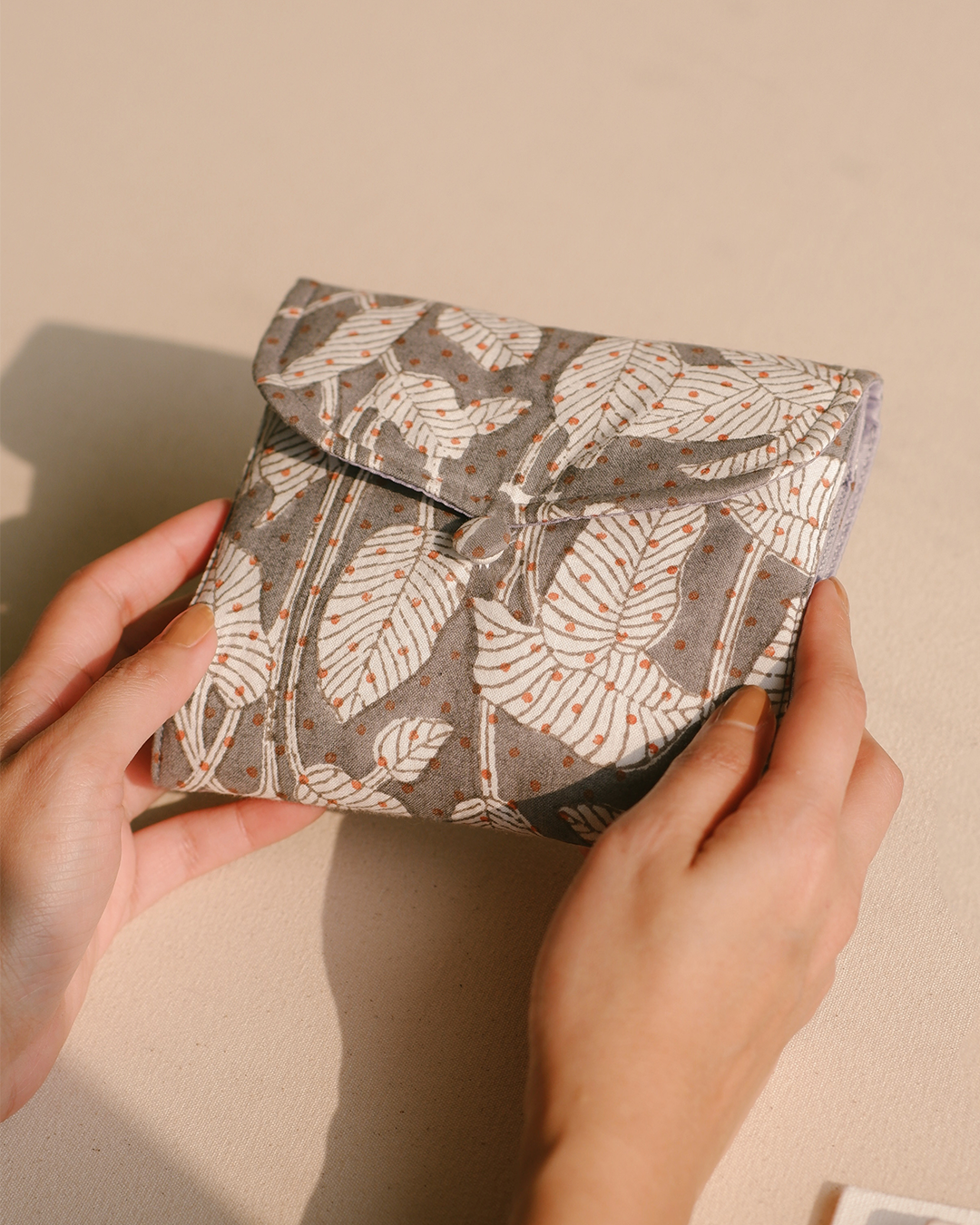 Nature's Canvas Grey - Sanitary Pouch