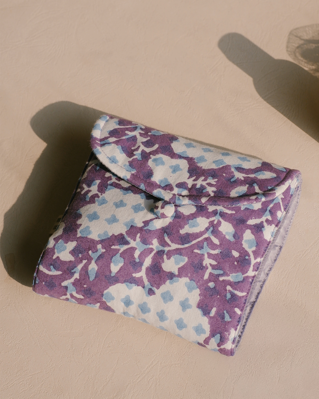 Botanical Bliss Purple - Sanitary Pouch