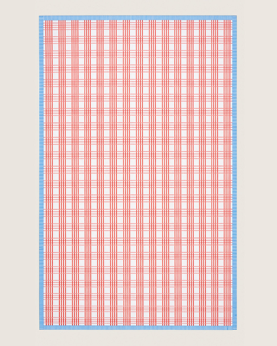 Rust & Blue Checks - Table Cover