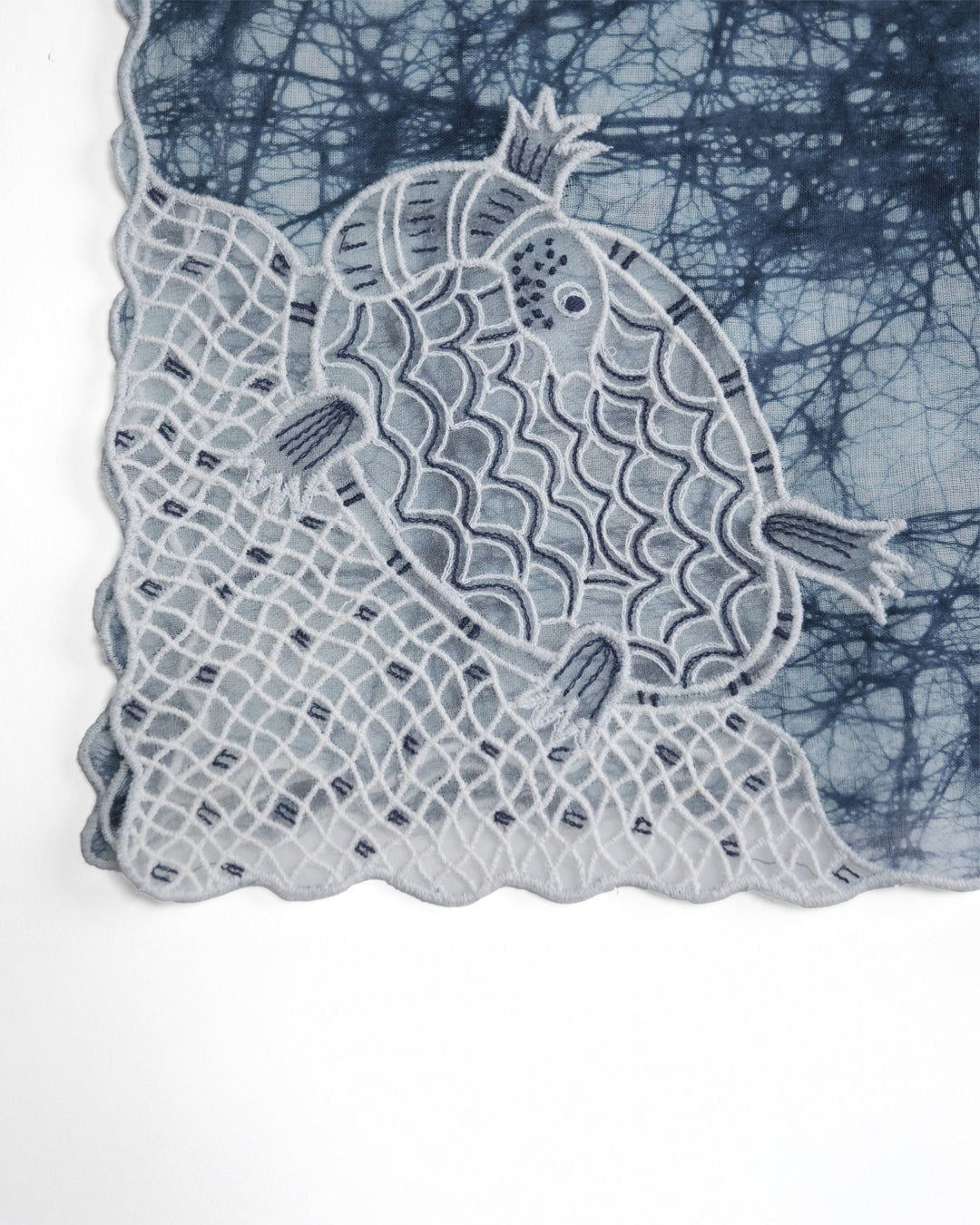 Azure Shell Cotton Scarf
