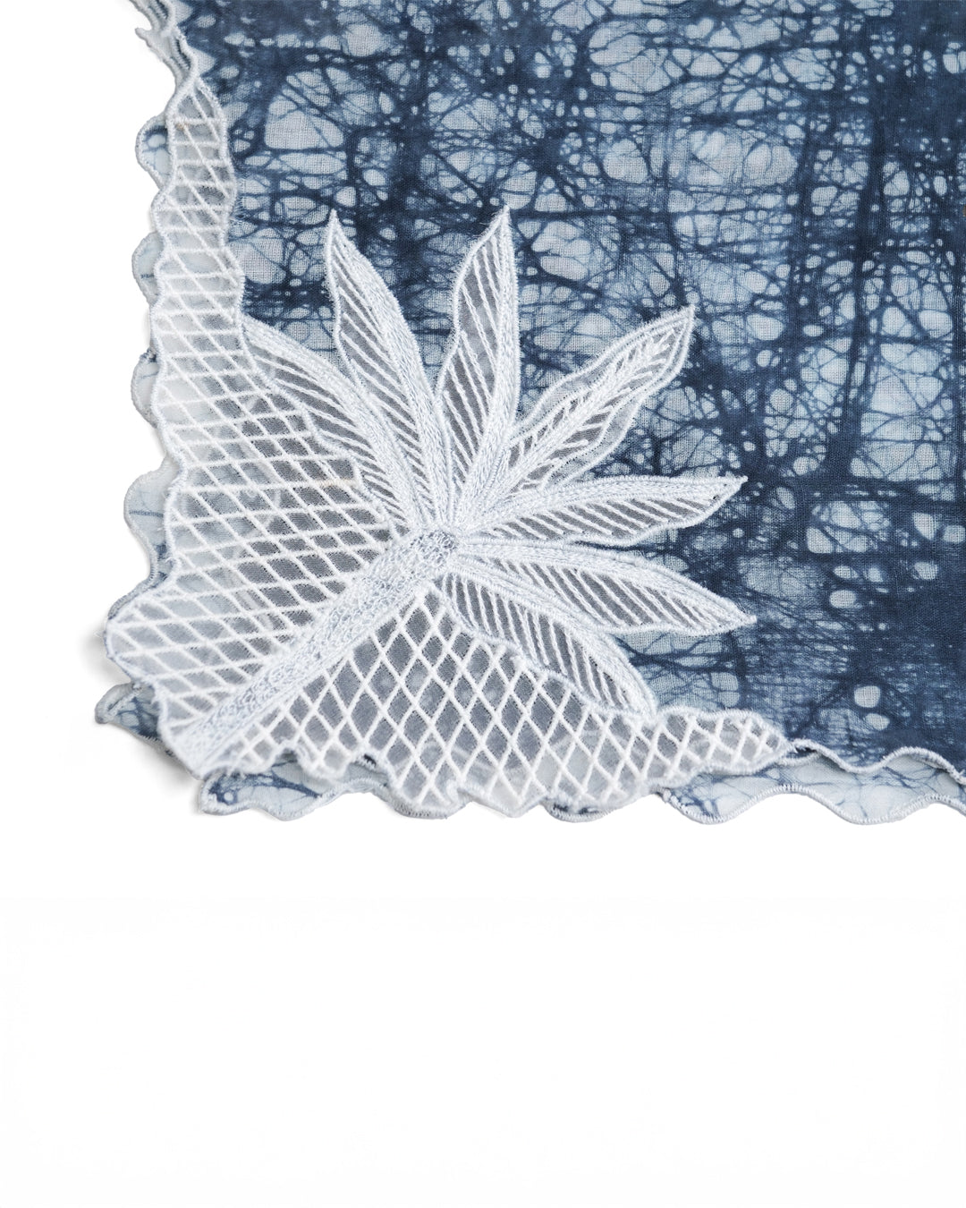 Azure Grove Cotton Scarf