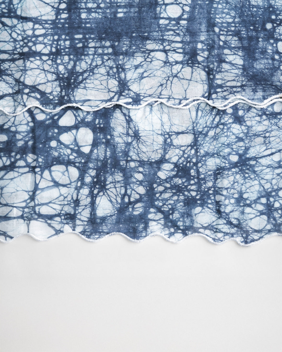 Azure Grove Cotton Scarf