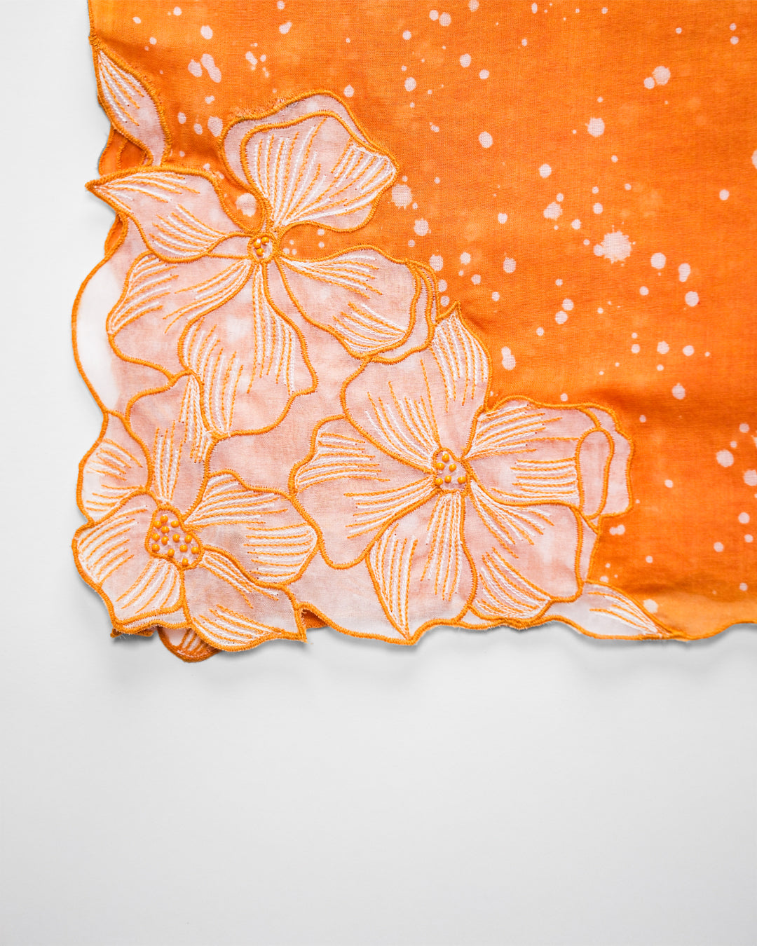Saffron Bloom Cotton Scarf