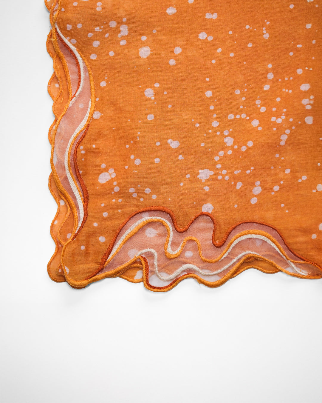 Saffron Tide Cotton Scarf