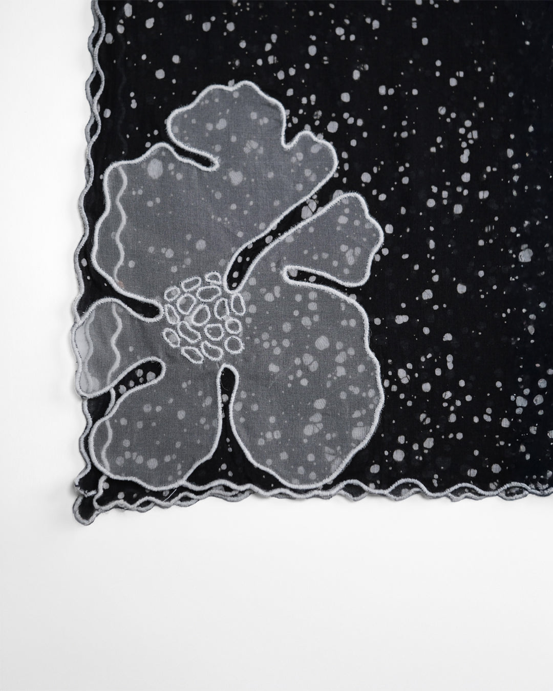 Nocturne Bloom Cotton Scarf