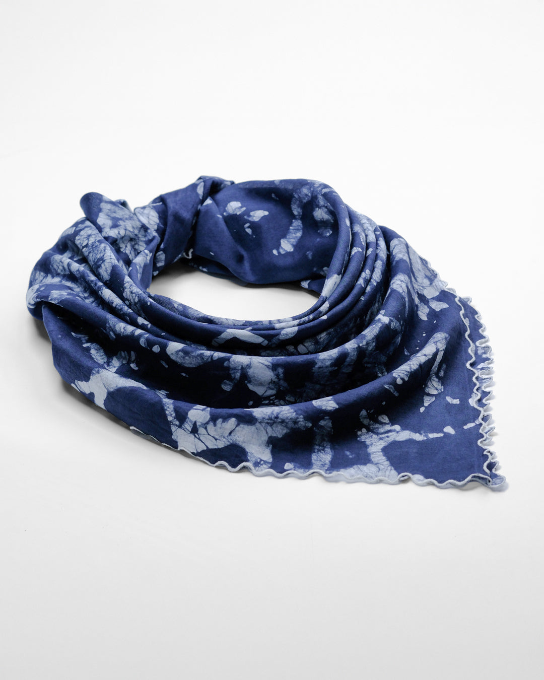 Indigo Batik Cotton Scarf