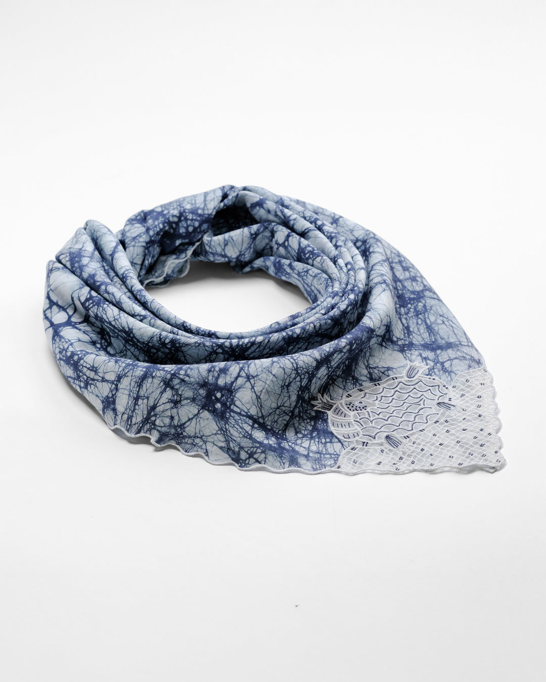 Azure Shell Cotton Scarf