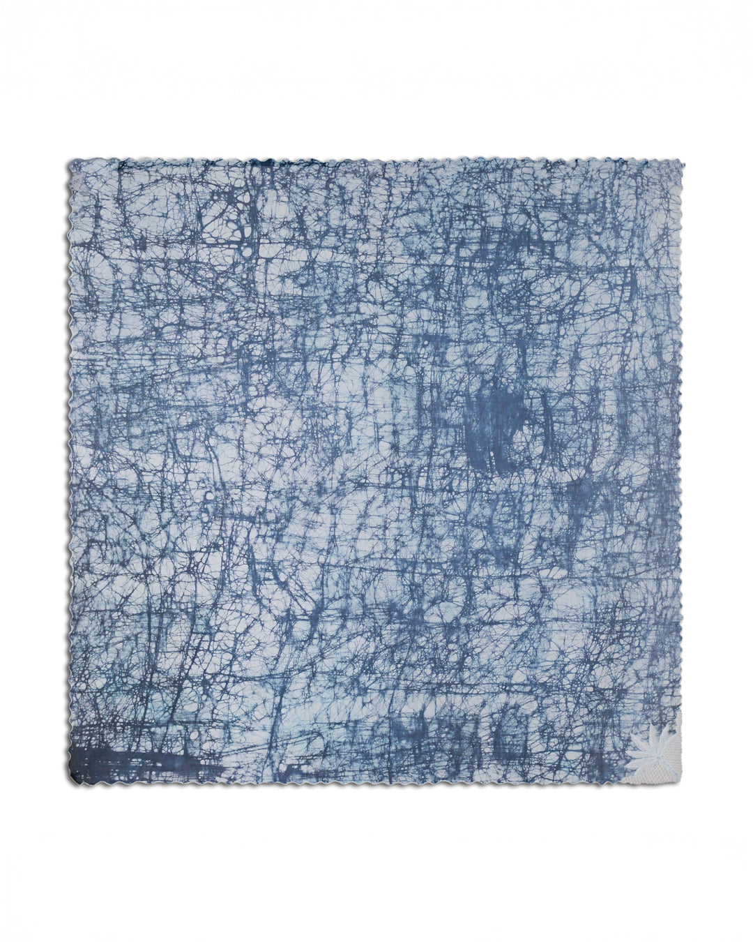 Azure Grove Cotton Scarf