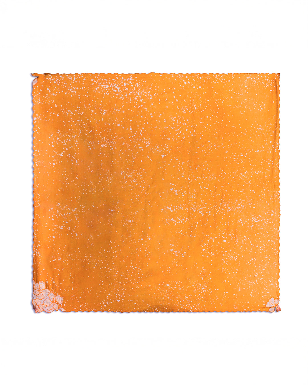 Saffron Bloom Cotton Scarf