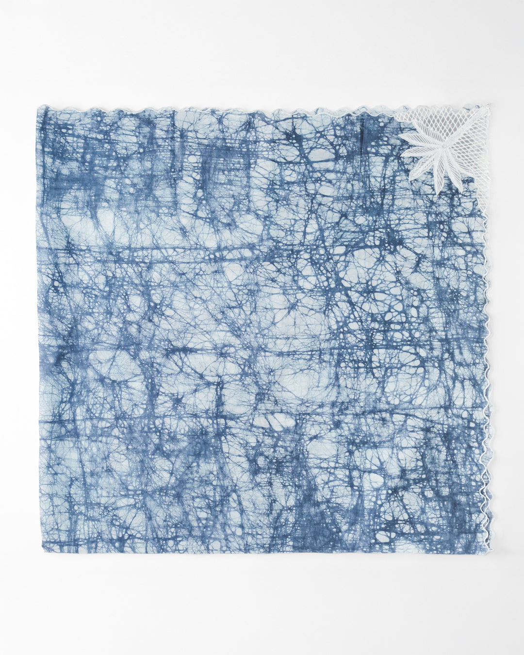 Azure Grove Cotton Scarf