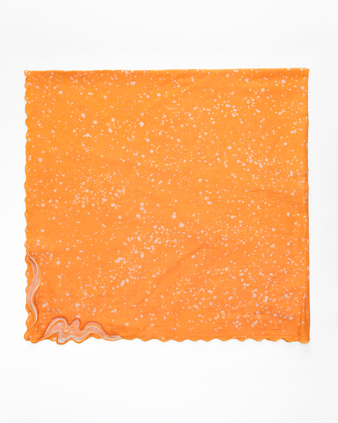 Saffron Tide Cotton Scarf