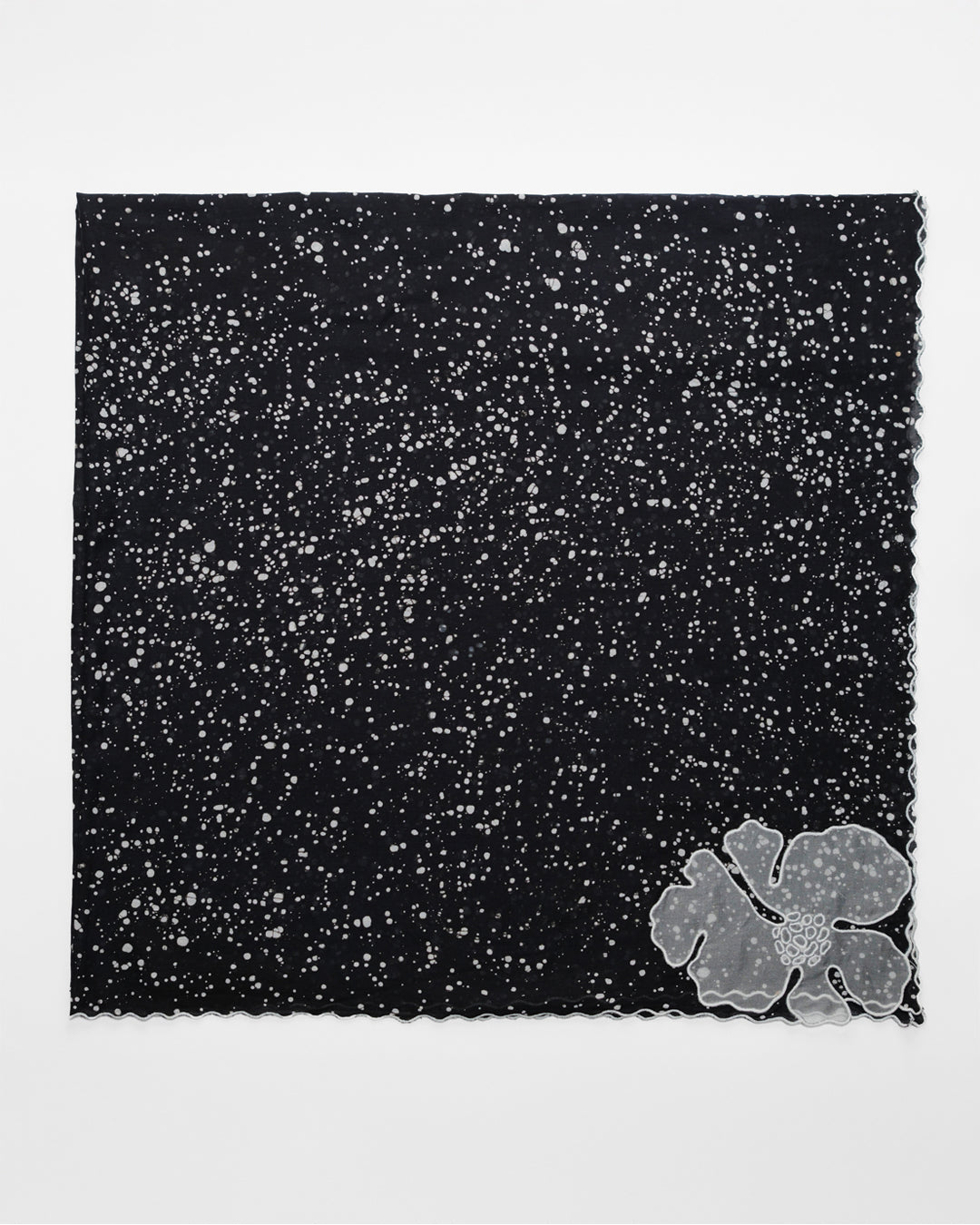 Nocturne Bloom Cotton Scarf
