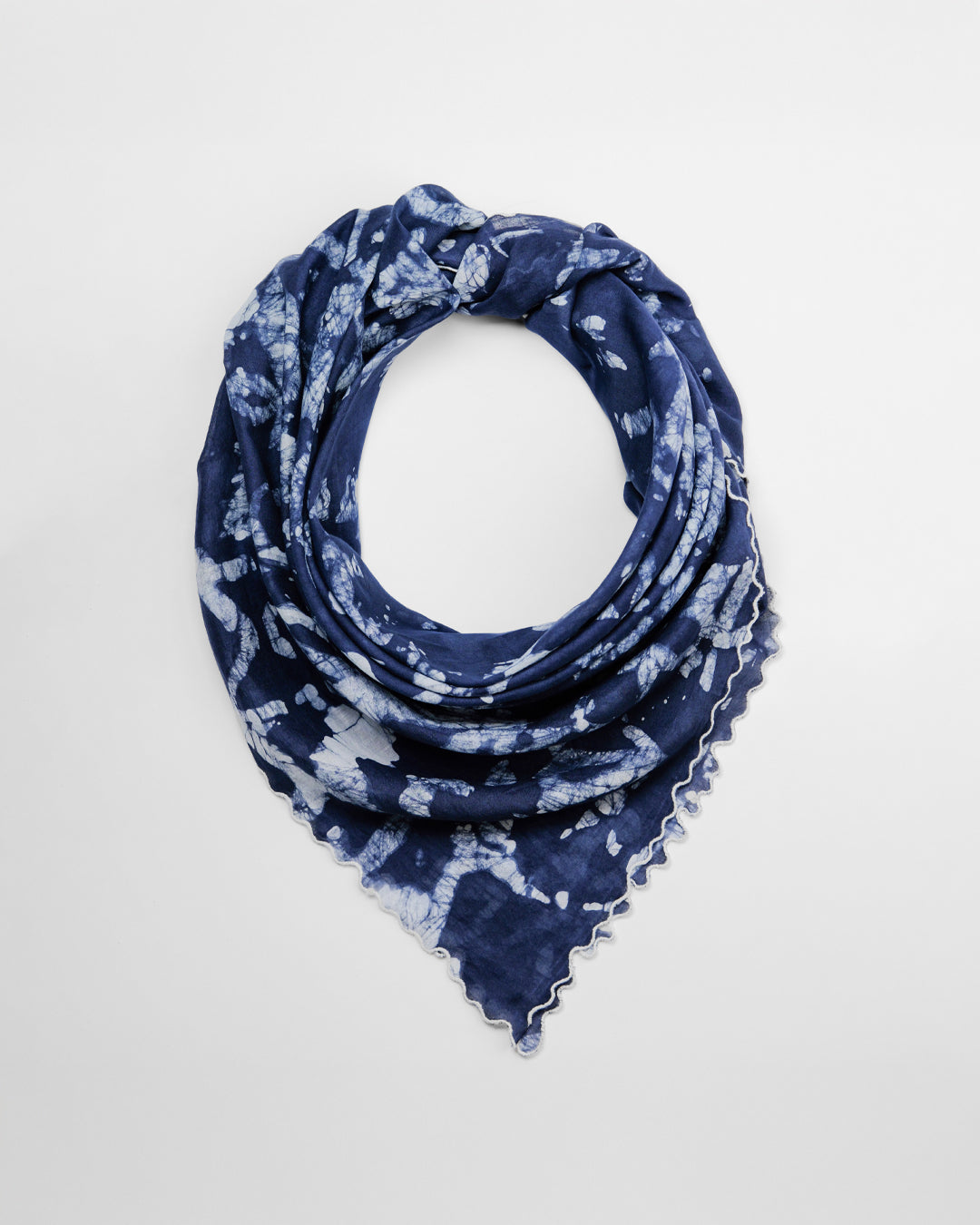 Indigo Batik Cotton Scarf