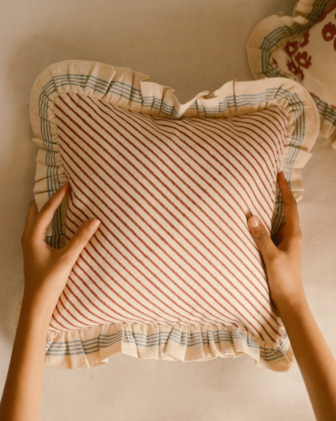 Frills Between Lines - Cushion Cover