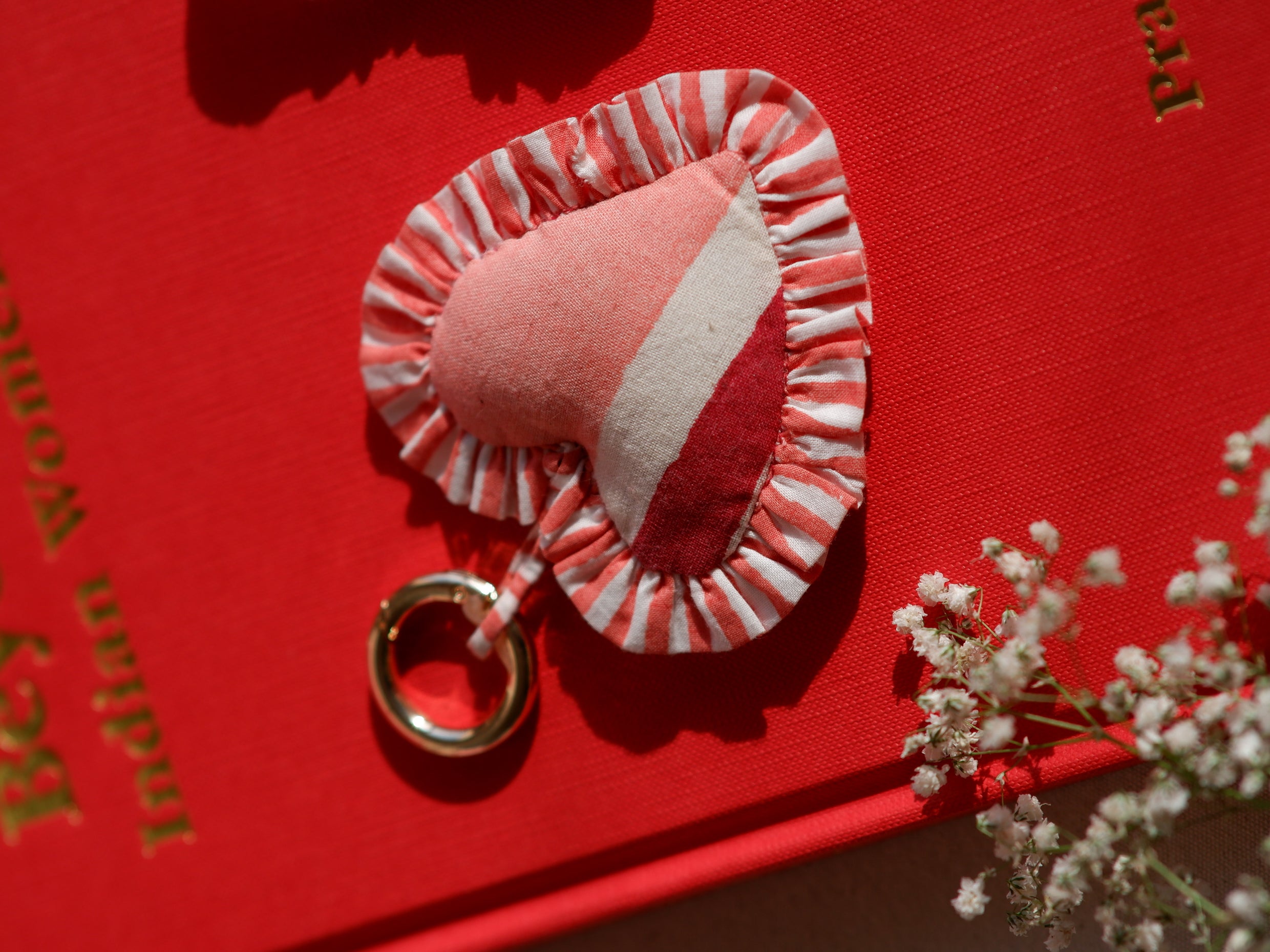 Crimson Flora Mini Tote