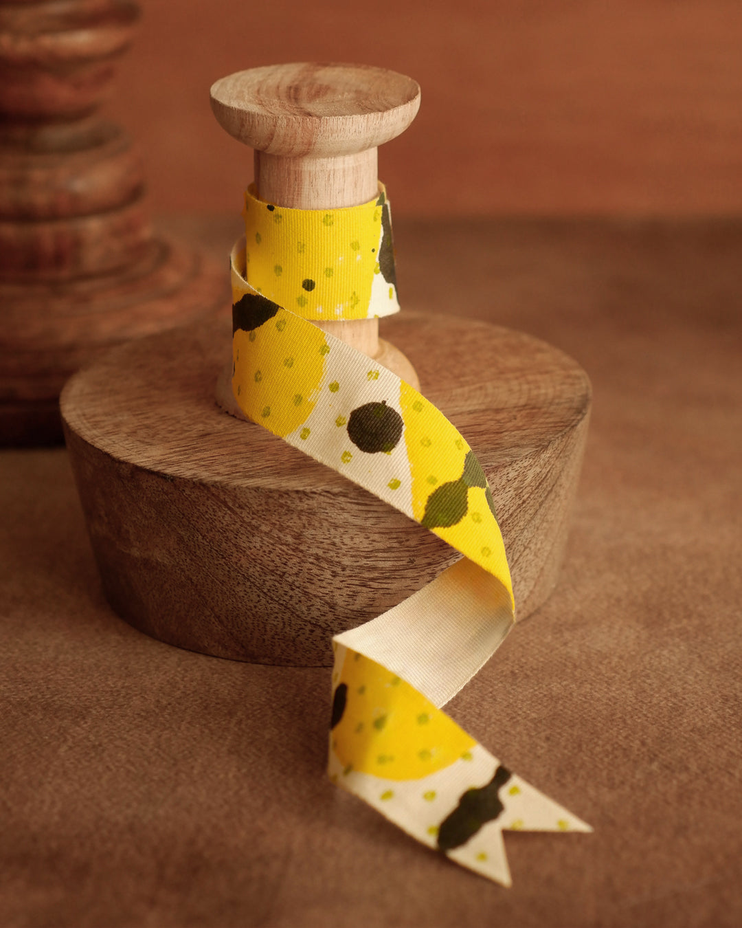 Leaf & Light - 2.5cm Fabric Gift Ribbons