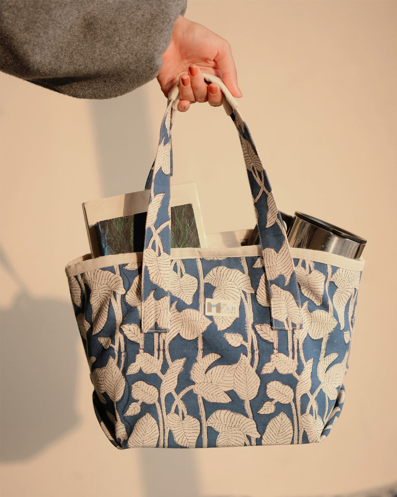 Nature's Canvas Blue - Beach Bag