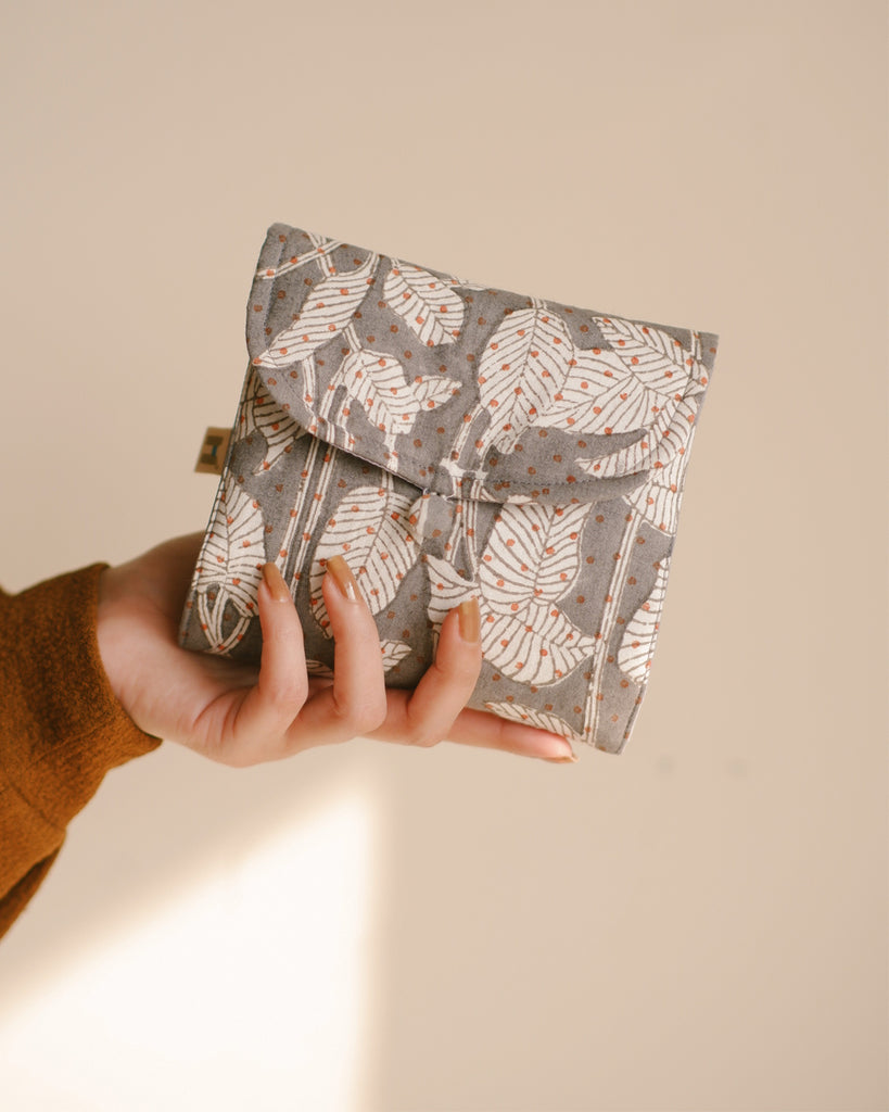 Nature's Canvas Grey - Sanitary Pouch