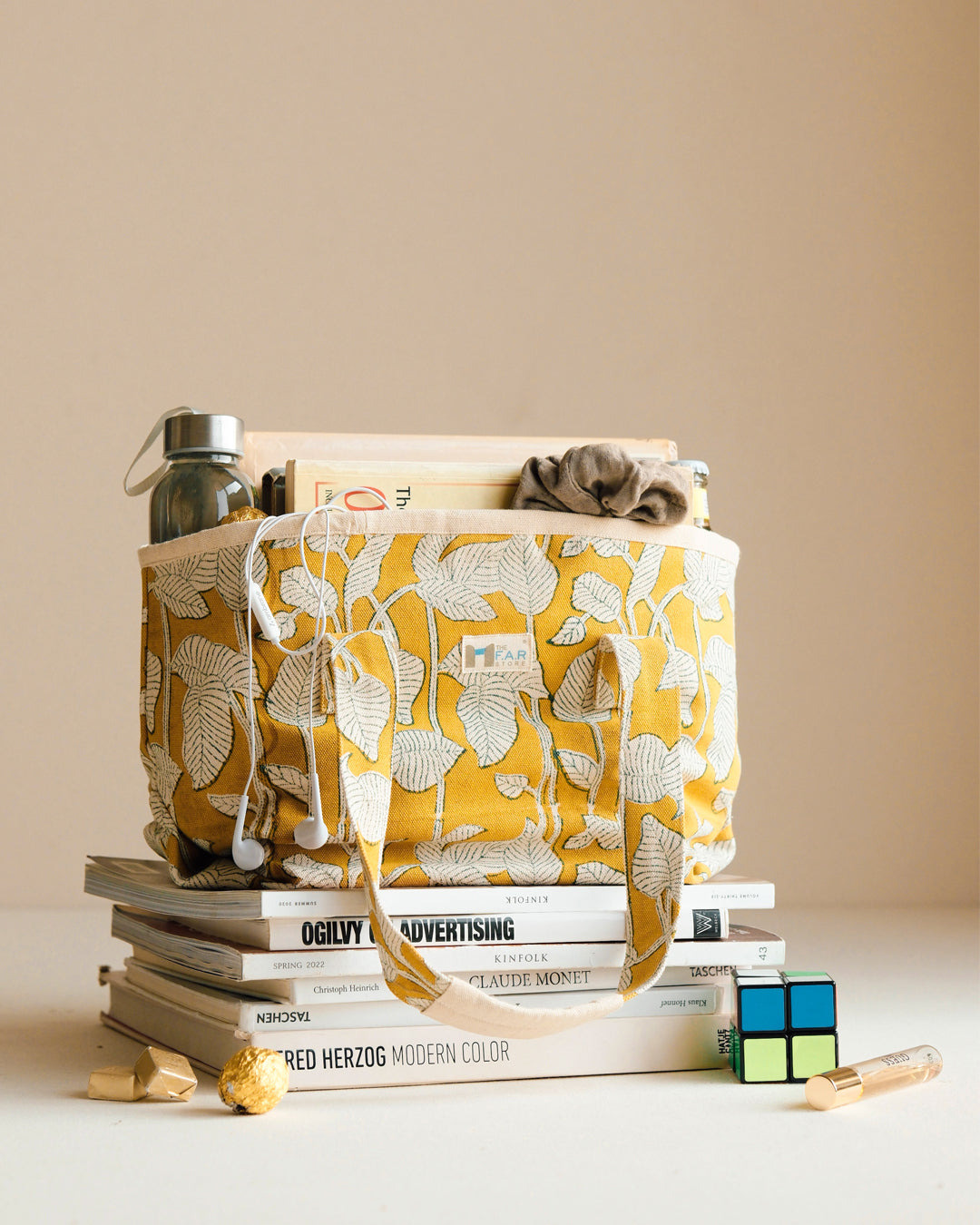 Nature's Canvas Yellow  - Beach Bag