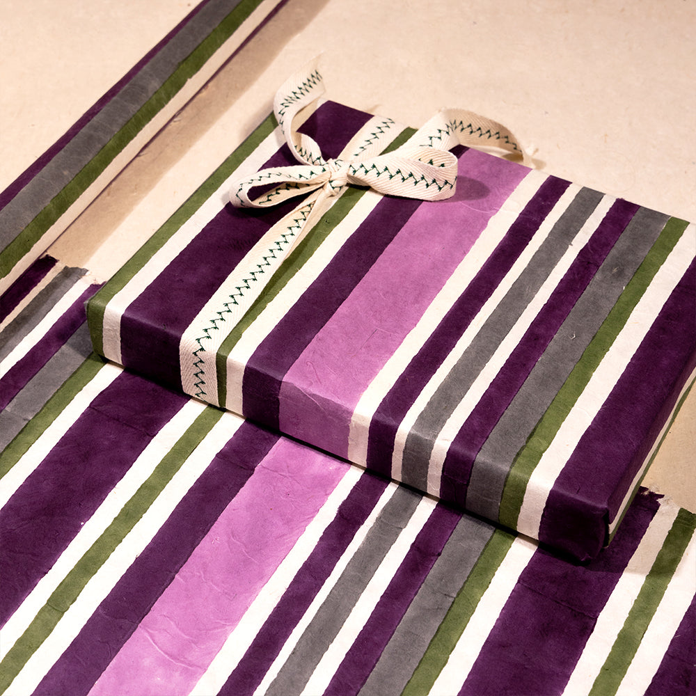 Shades of Purple 'N' Green Wrapping Paper