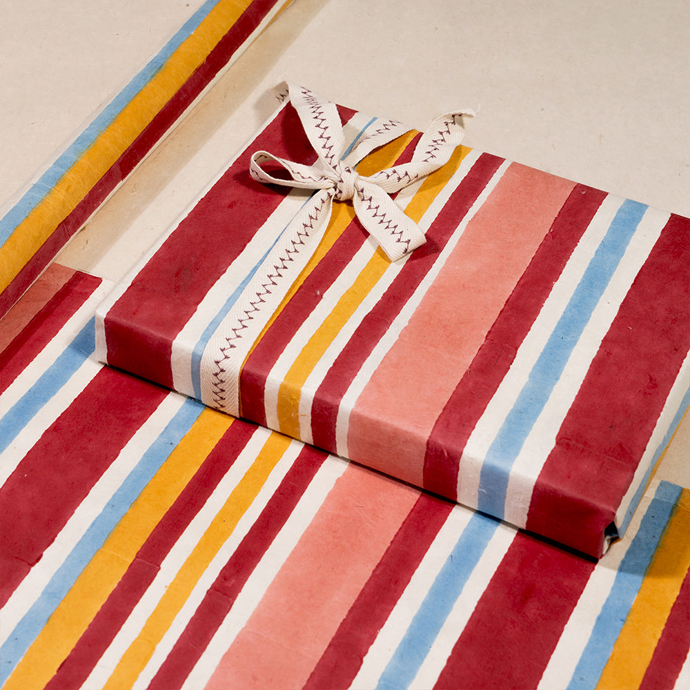Shades of Red, Yellow 'N' Blue Wrapping Paper