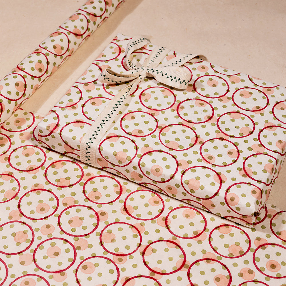 Shades of Red 'N' Green Wrapping Paper