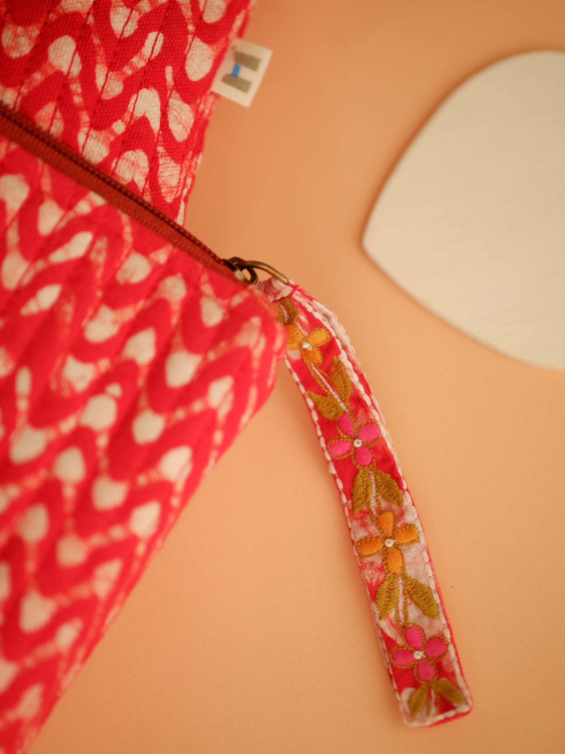 Set of 3 - Crimson Waves Toiletry Pouches