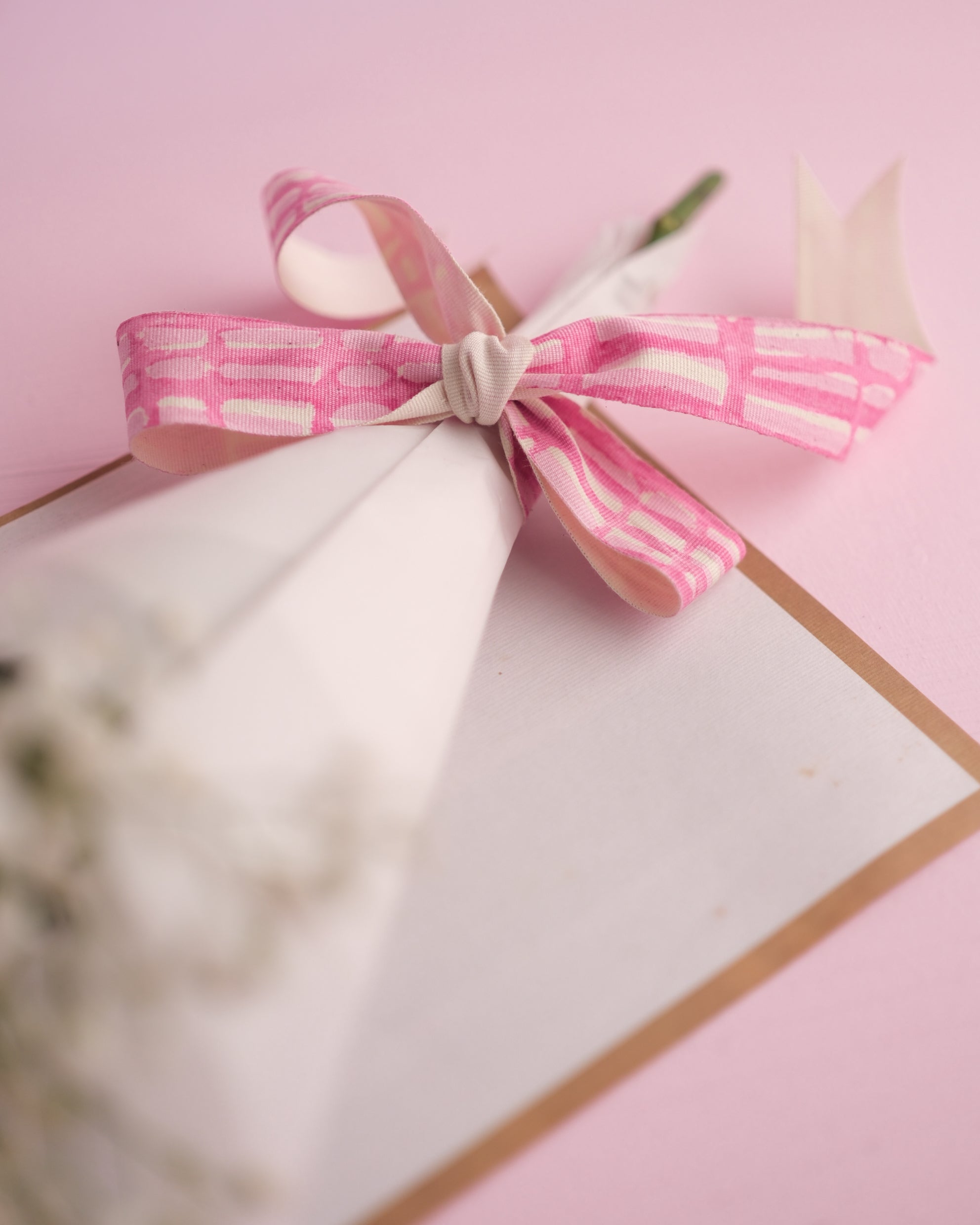 Abstract Lines - 1" Fabric Gift Ribbons